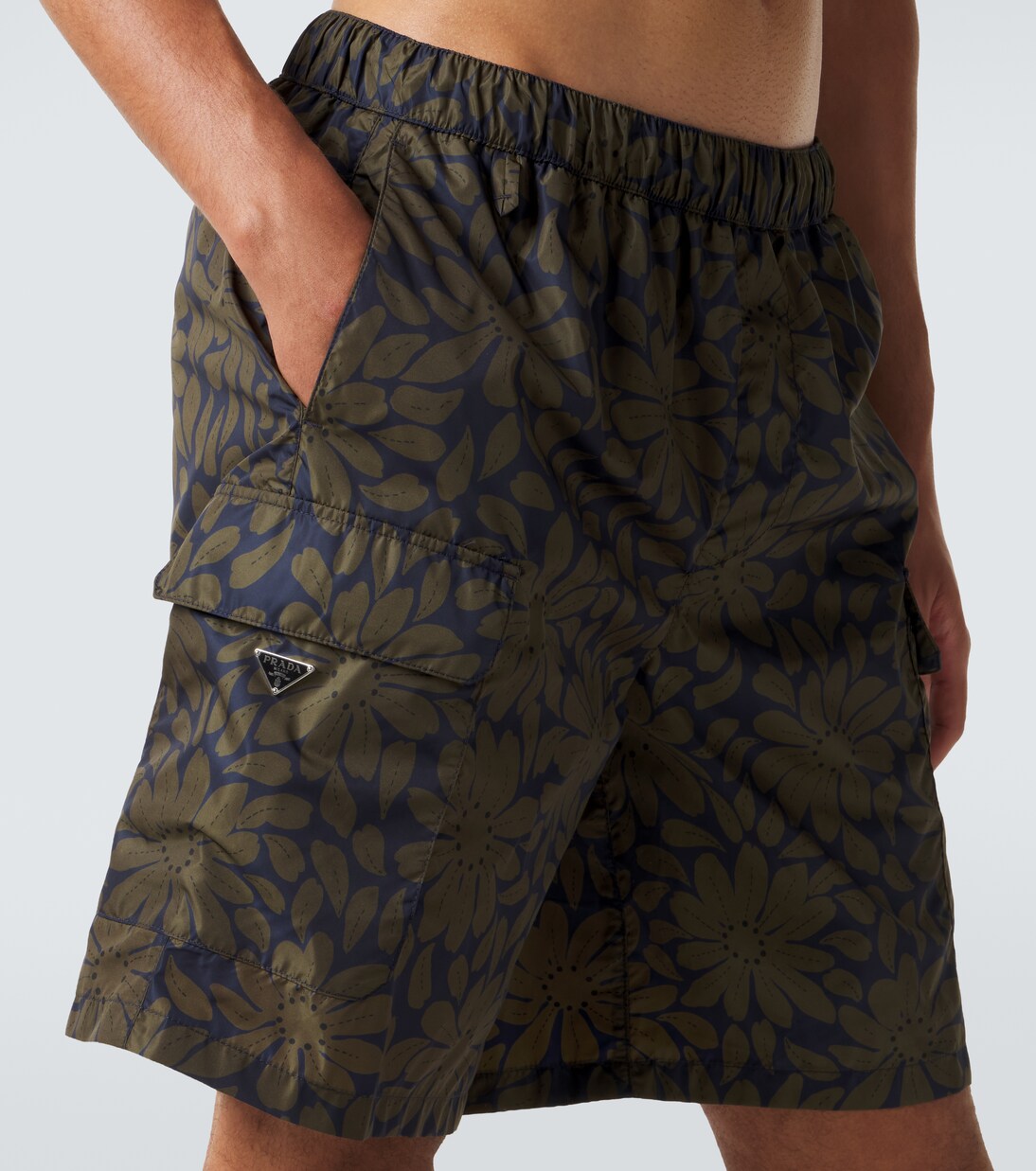Re-Nylon floral swim trunks | Prada