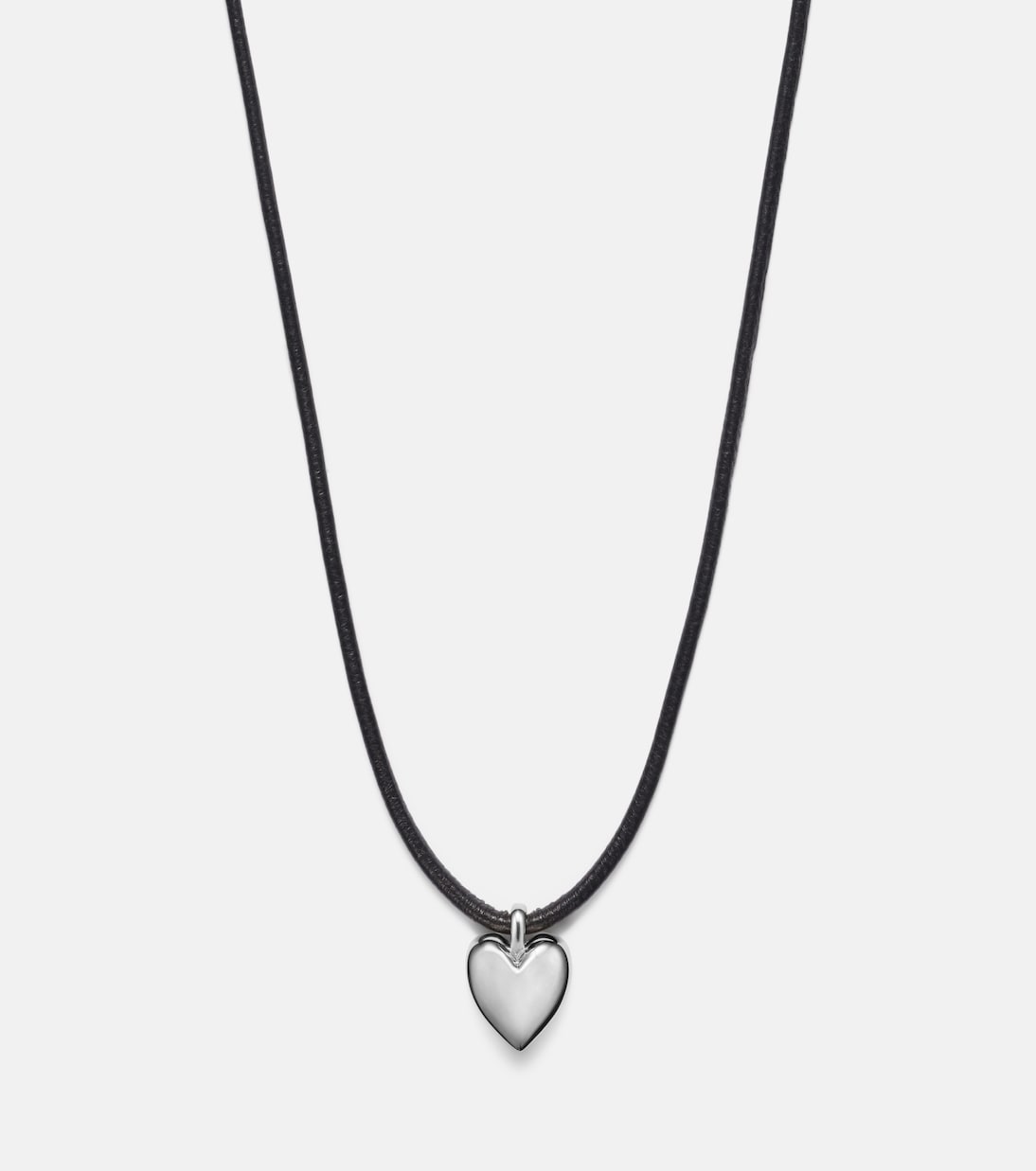 Puffy Heart silver-plated pendant necklace | Jennifer Fisher