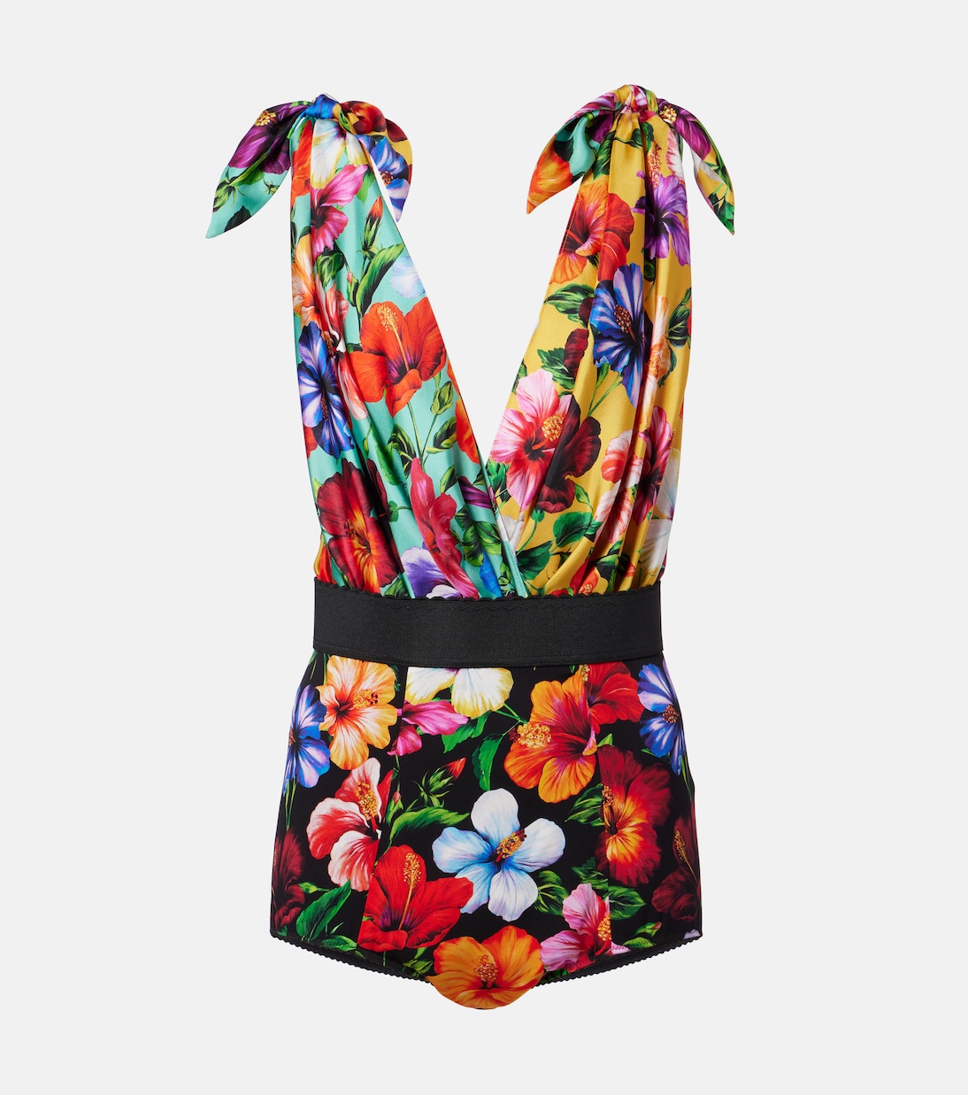 Floral silk-blend playsuit | Dolce&Gabbana