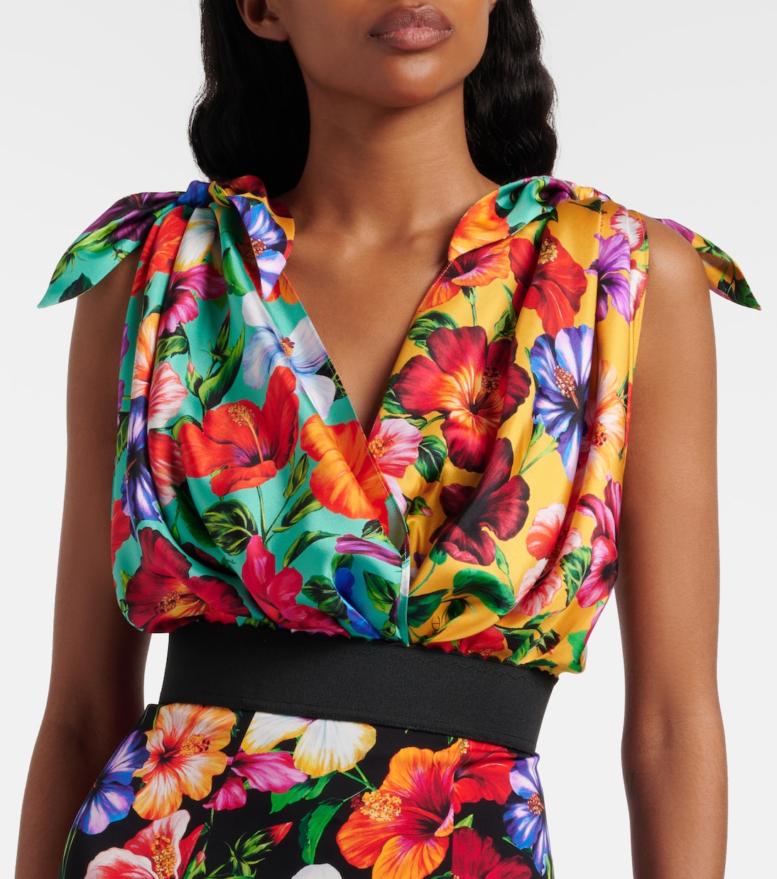 Floral silk-blend playsuit | Dolce&Gabbana