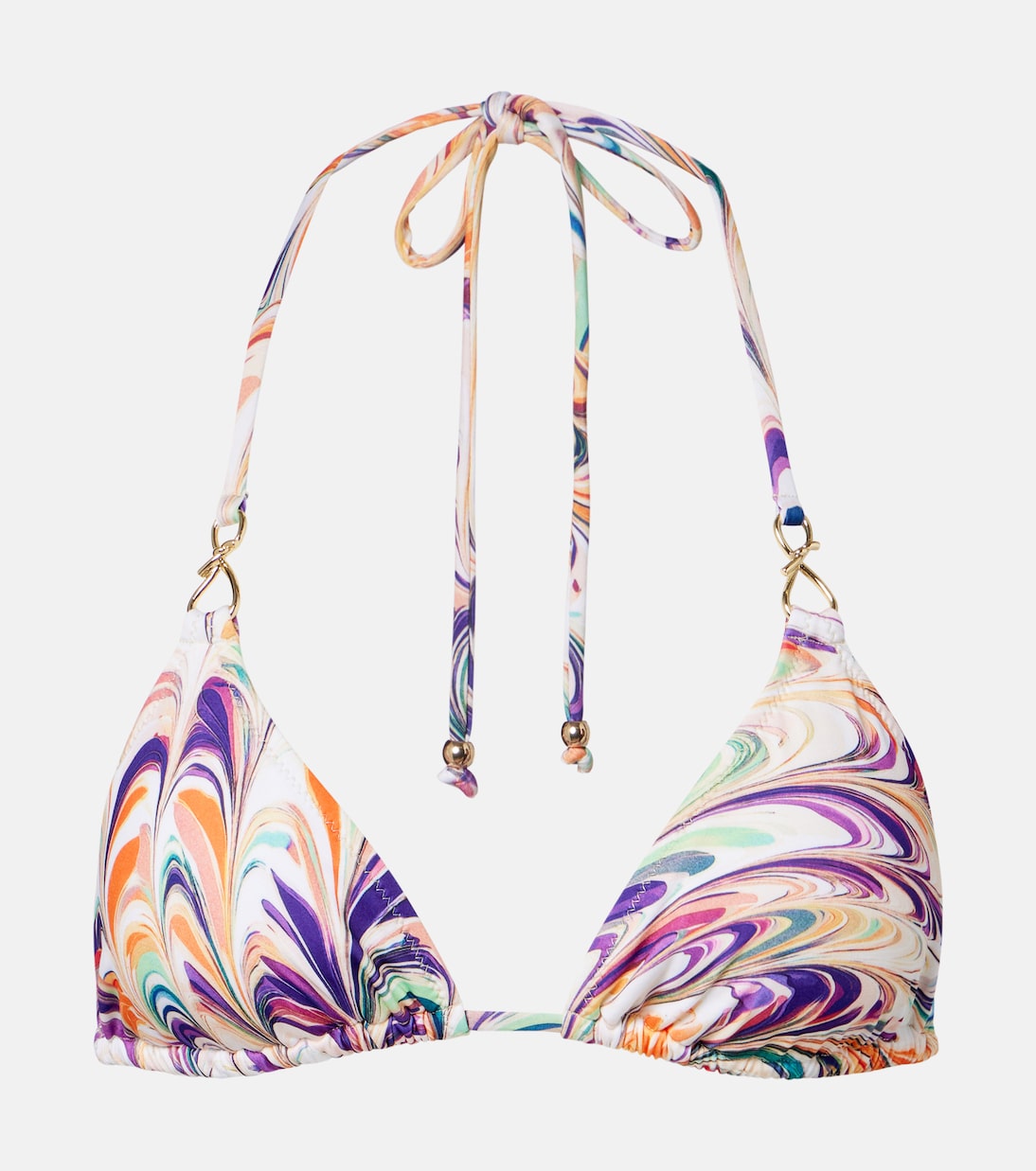 Leoni printed triangle bikini top | Alexandra Miro