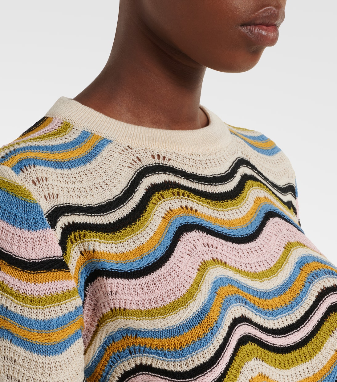 Jersey Chevron de croché de algodón | La DoubleJ