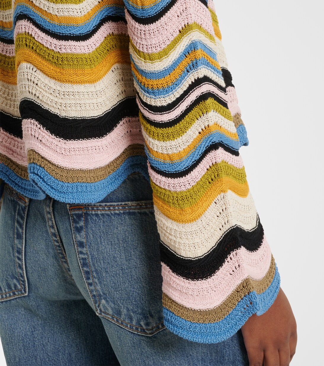Jersey Chevron de croché de algodón | La DoubleJ