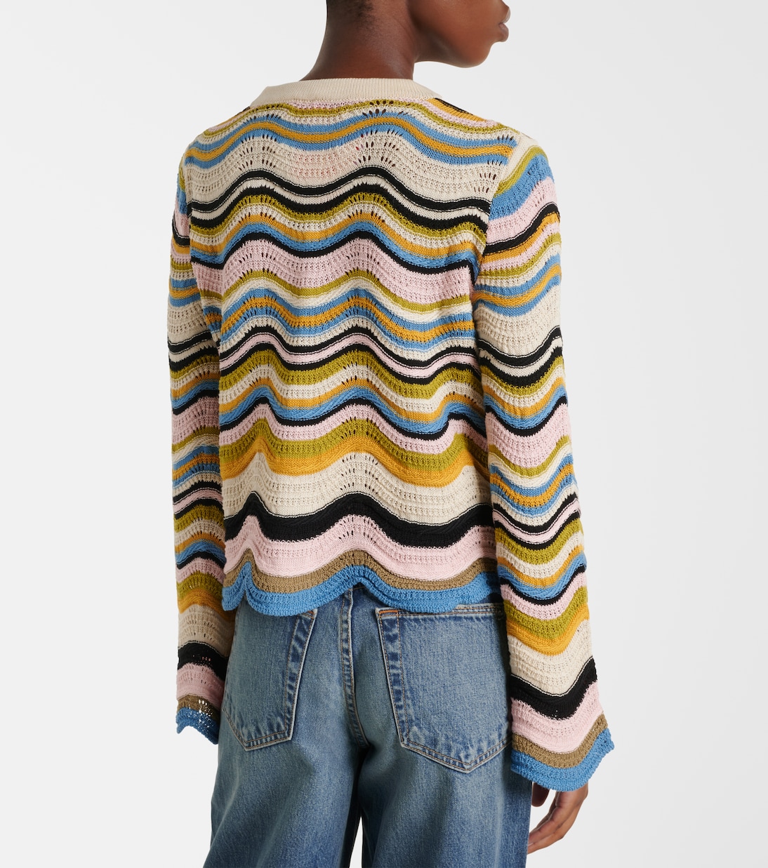 Jersey Chevron de croché de algodón | La DoubleJ