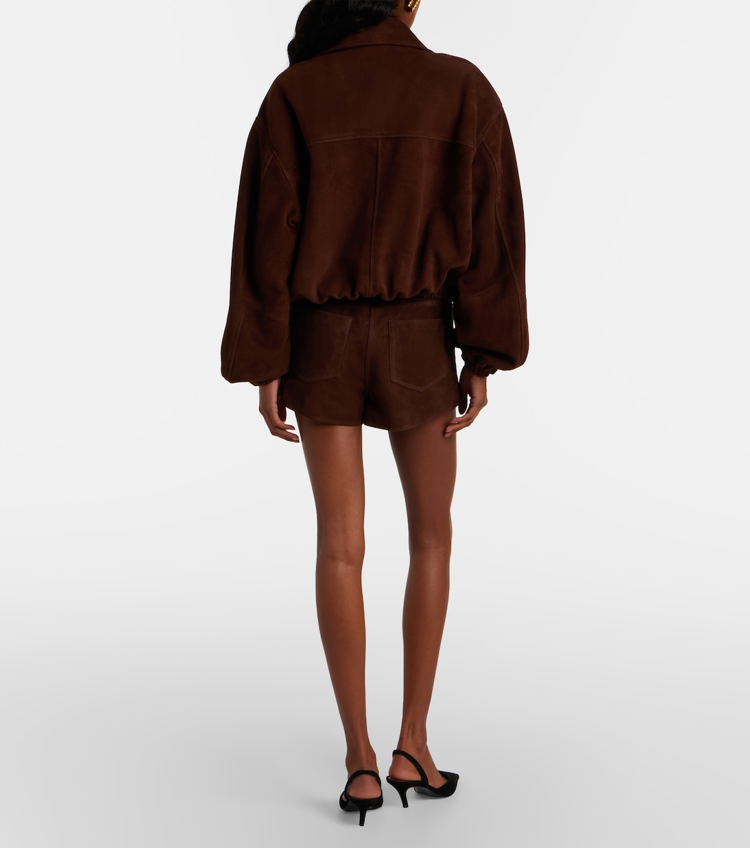 Leontine suede shorts | Nour Hammour