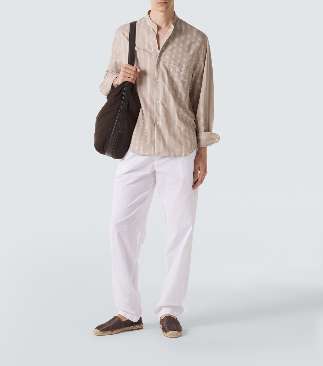 Cotton-blend straight pants | Fedeli