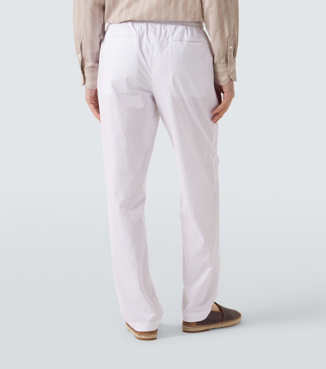 Cotton-blend straight pants | Fedeli