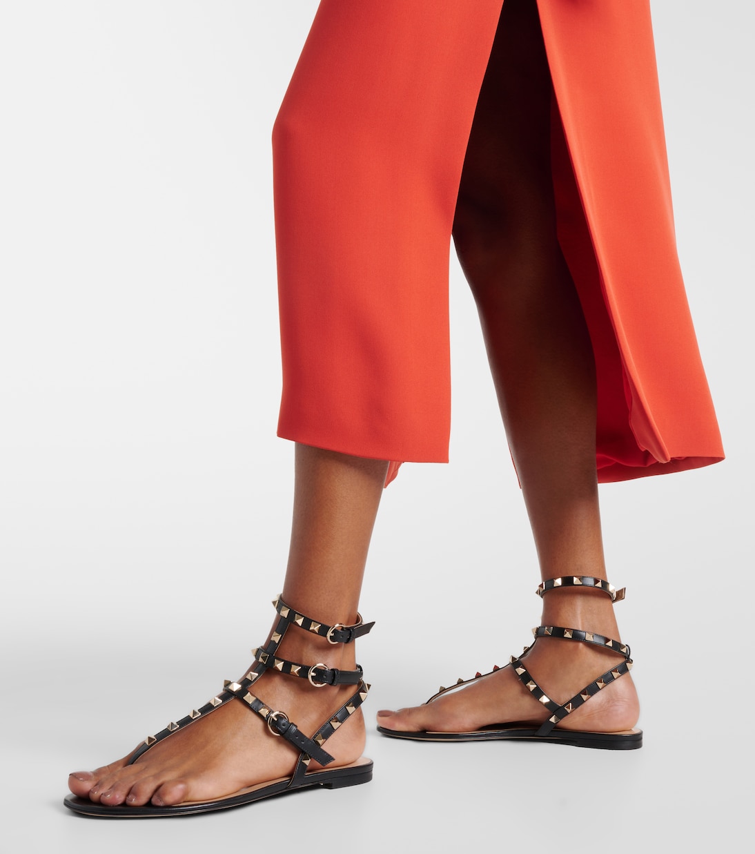 Sandalen Rockstud aus Leder | Valentino Garavani