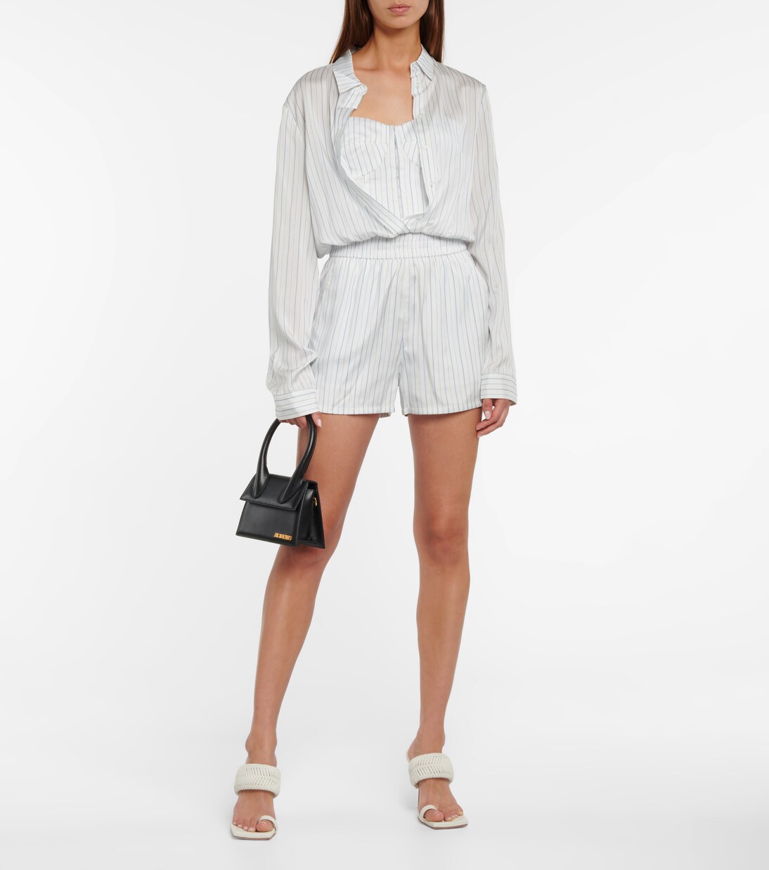 Gestreifte Shorts Edwinna aus Seide | Rta