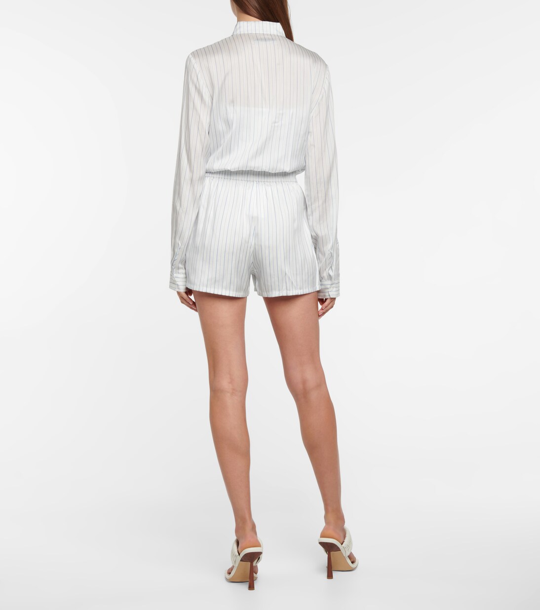 Gestreifte Shorts Edwinna aus Seide | Rta