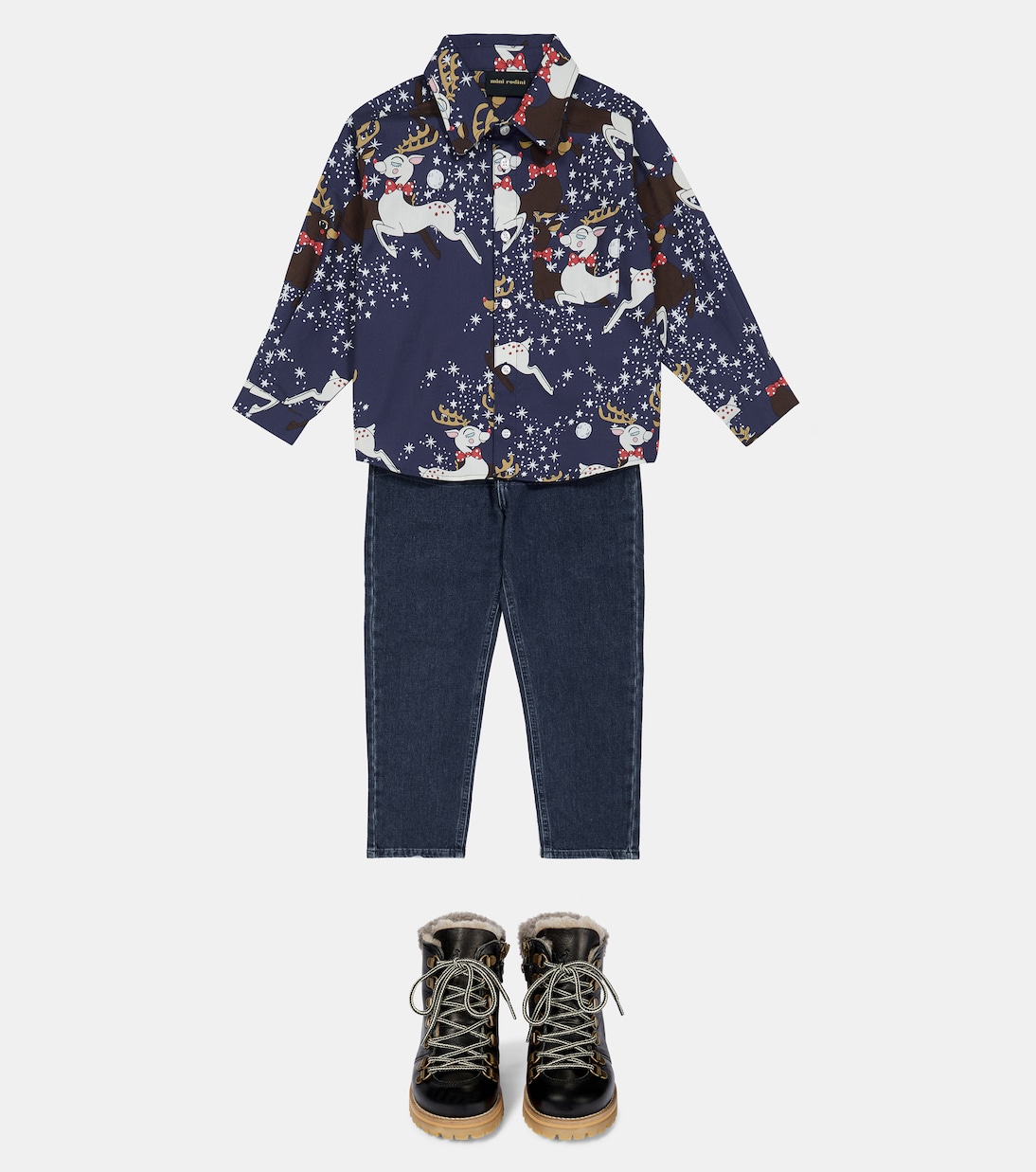 Hemd Reindeer aus Baumwolle | Mini Rodini