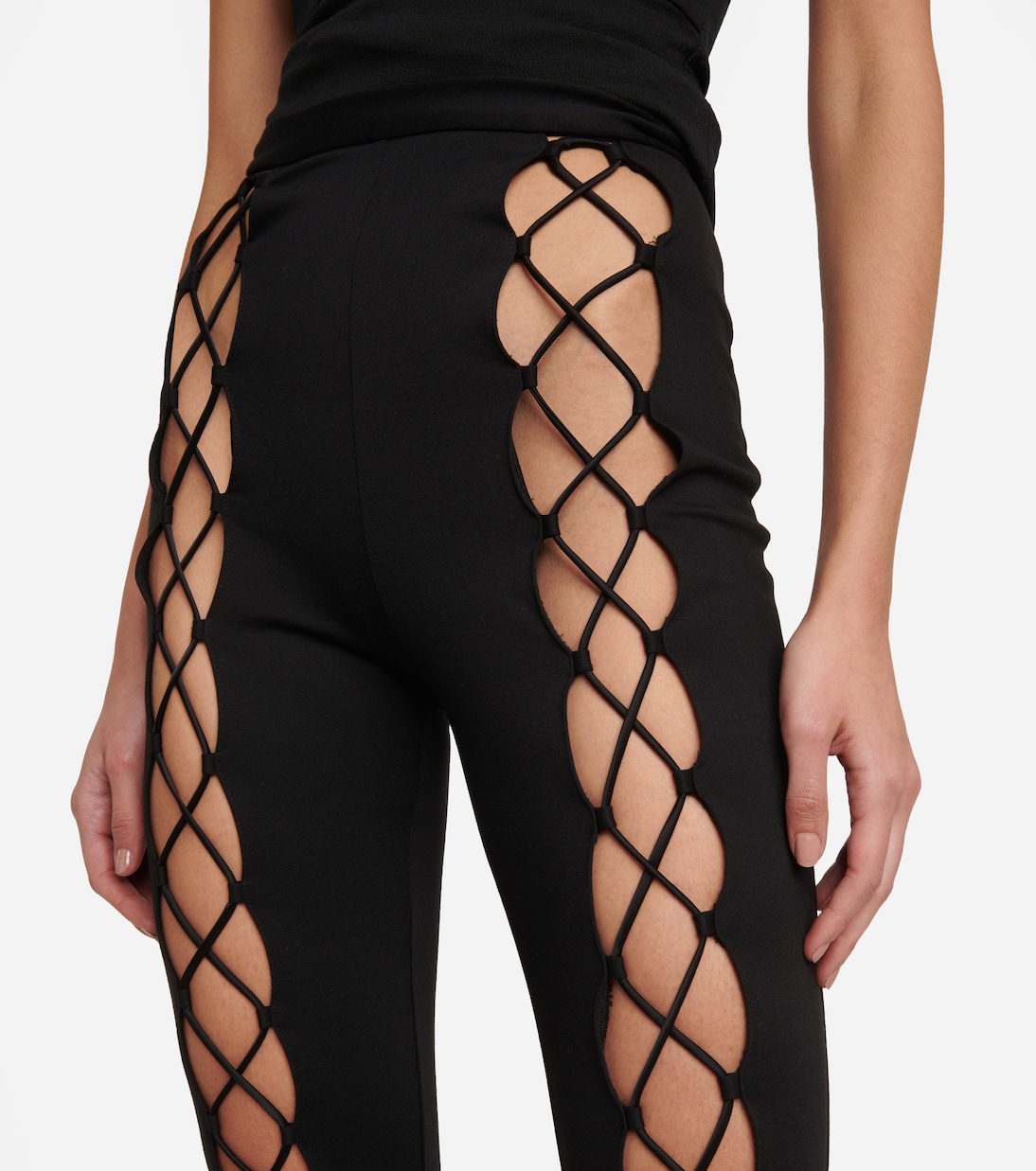 Schlaghose aus Baumwoll-Jersey | David Koma