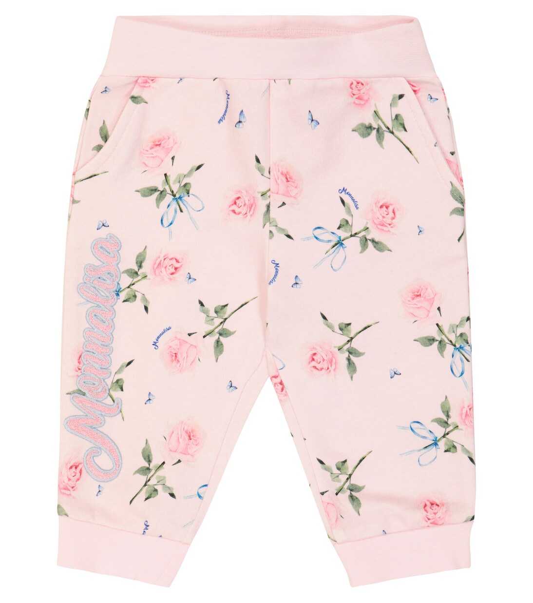 Baby floral cotton-blend sweatpants | Monnalisa