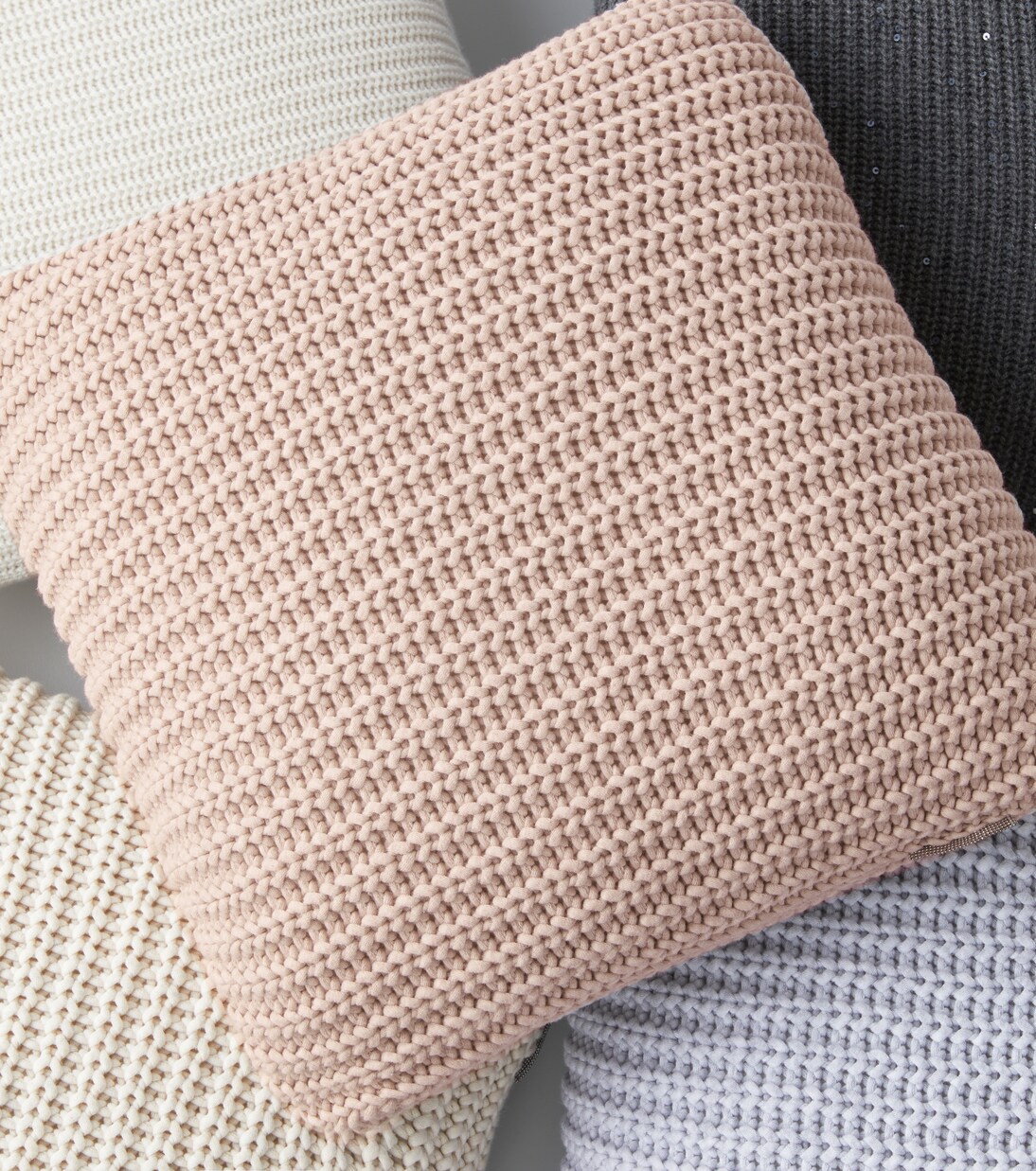 Cotton-blend knit cushion | Brunello Cucinelli