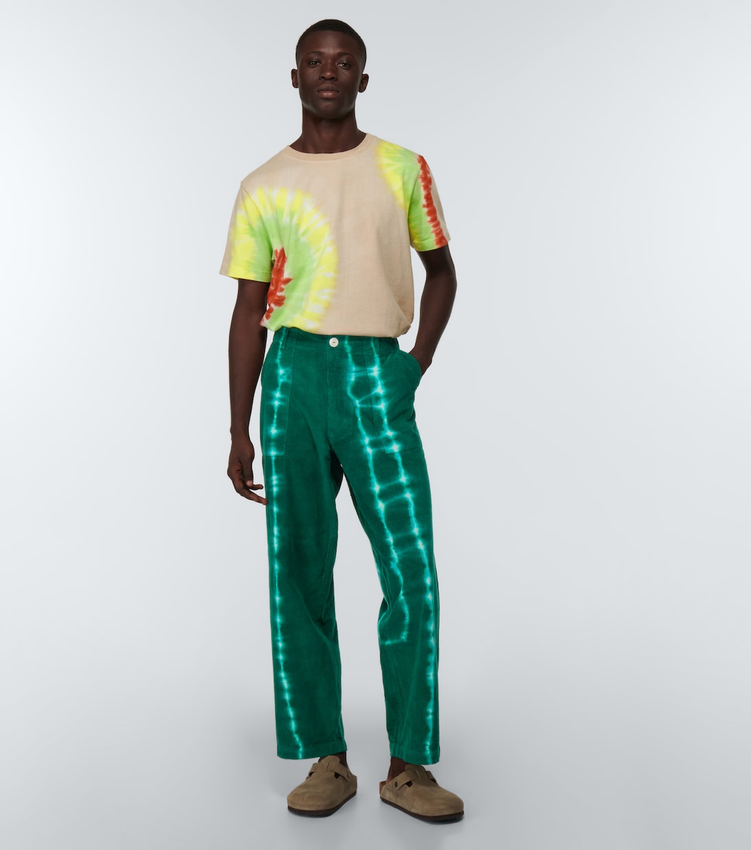 Tie-dye corduroy pants | The Elder Statesman