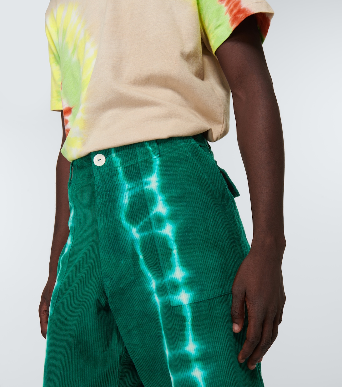 Tie-dye corduroy pants | The Elder Statesman