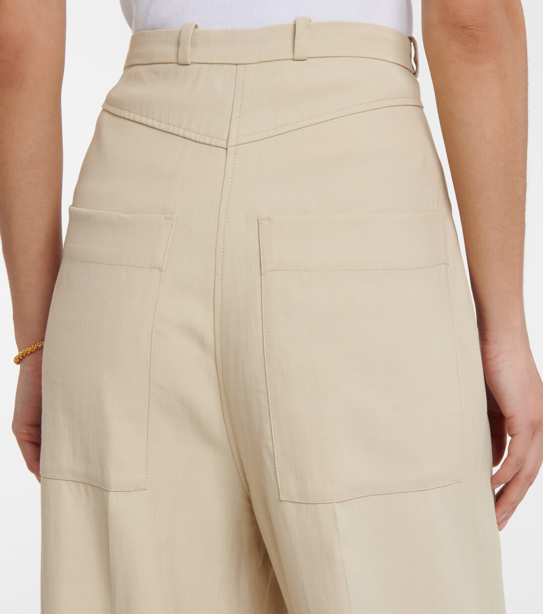 Pantalon ample en gabardine | Toteme