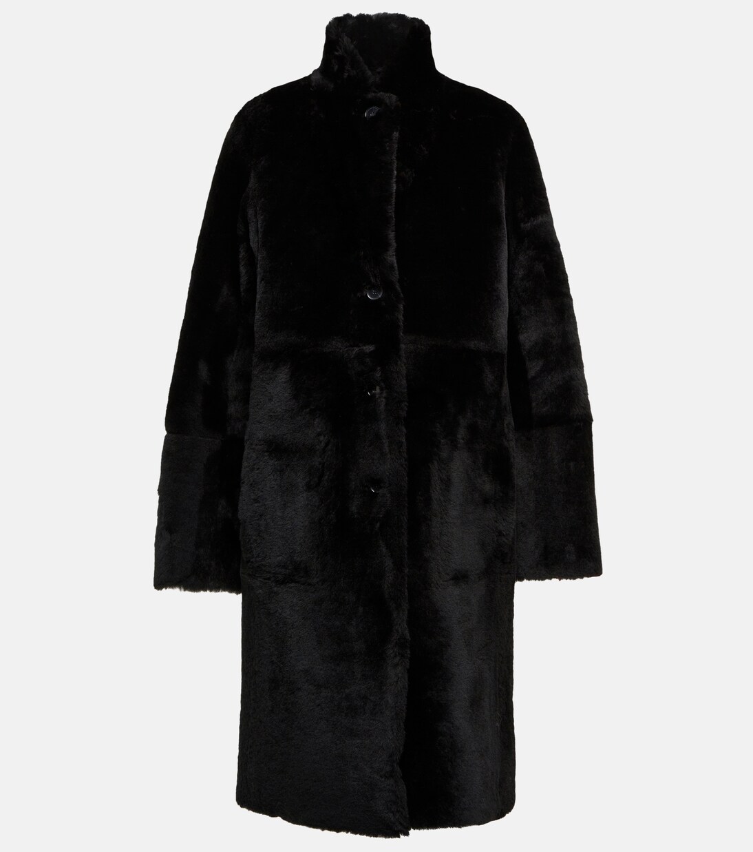 Britanny reversible leather and shearling coat | Joseph