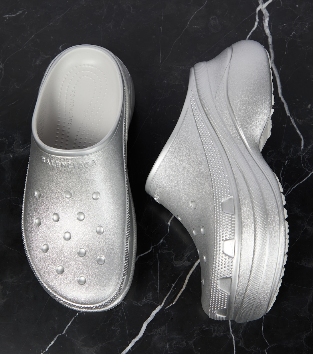 x Crocs platform slides | Balenciaga