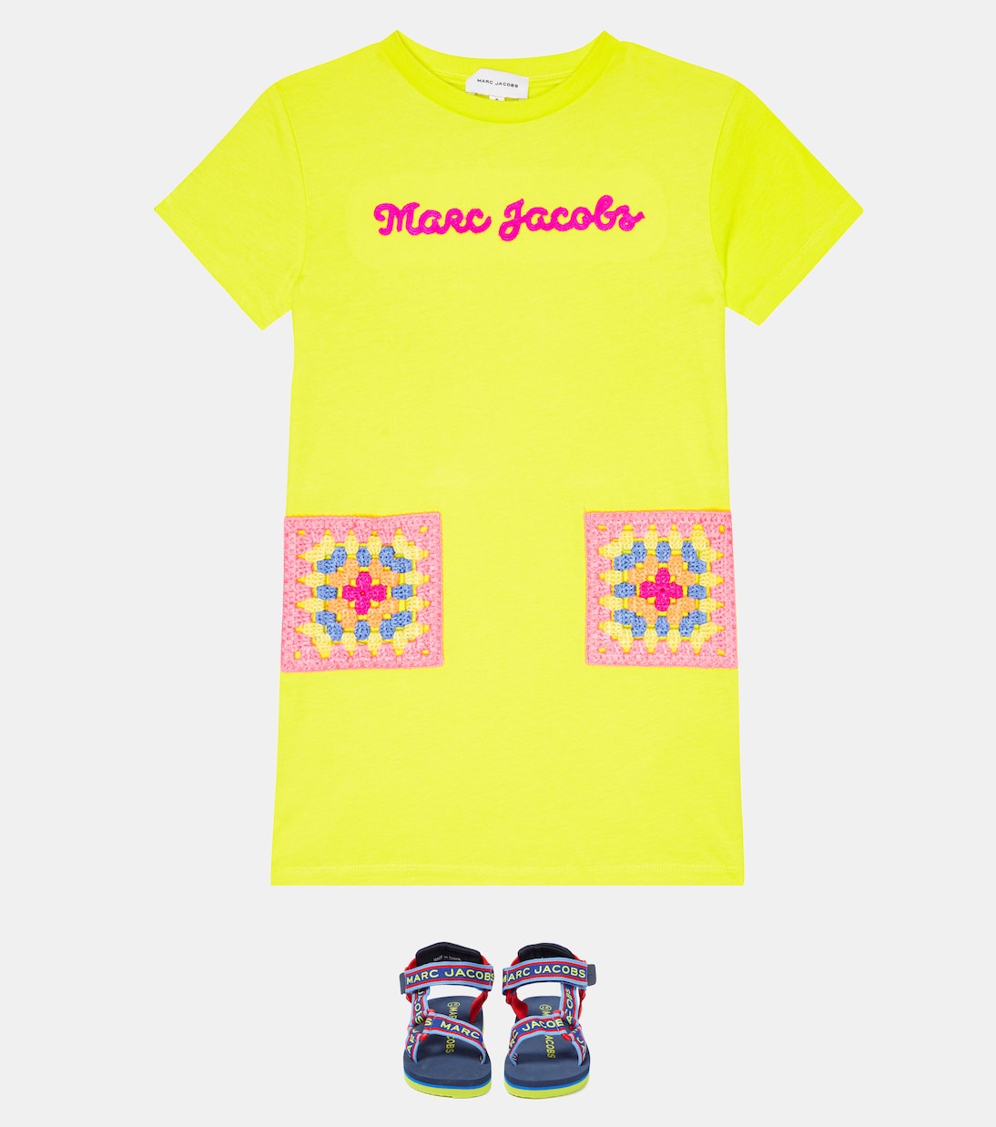 Robe brodée en coton | Marc Jacobs Kids