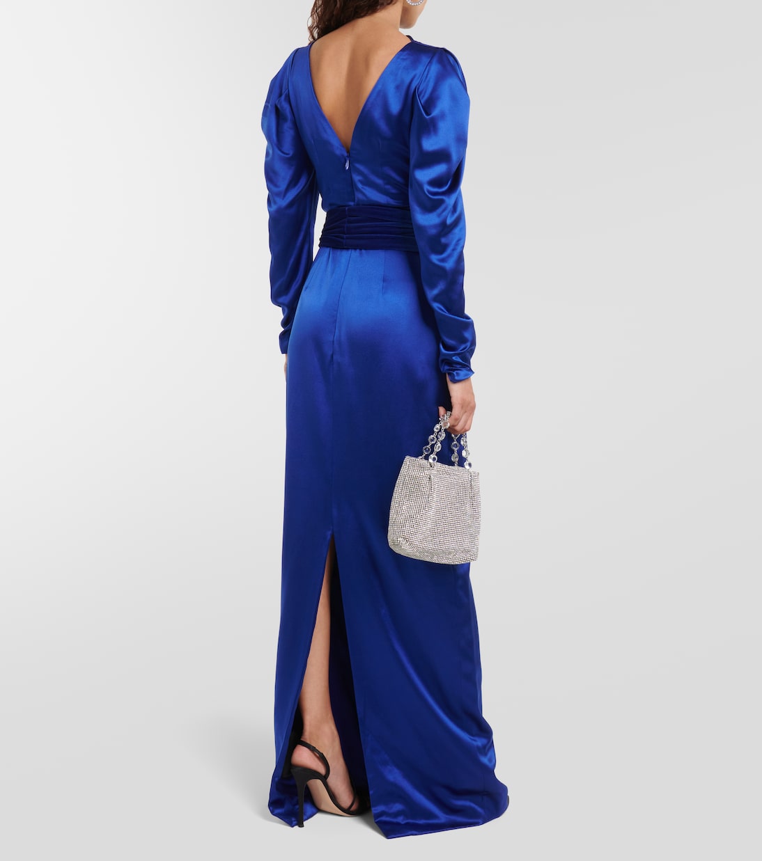 Robe longue en soie | Monique Lhuillier
