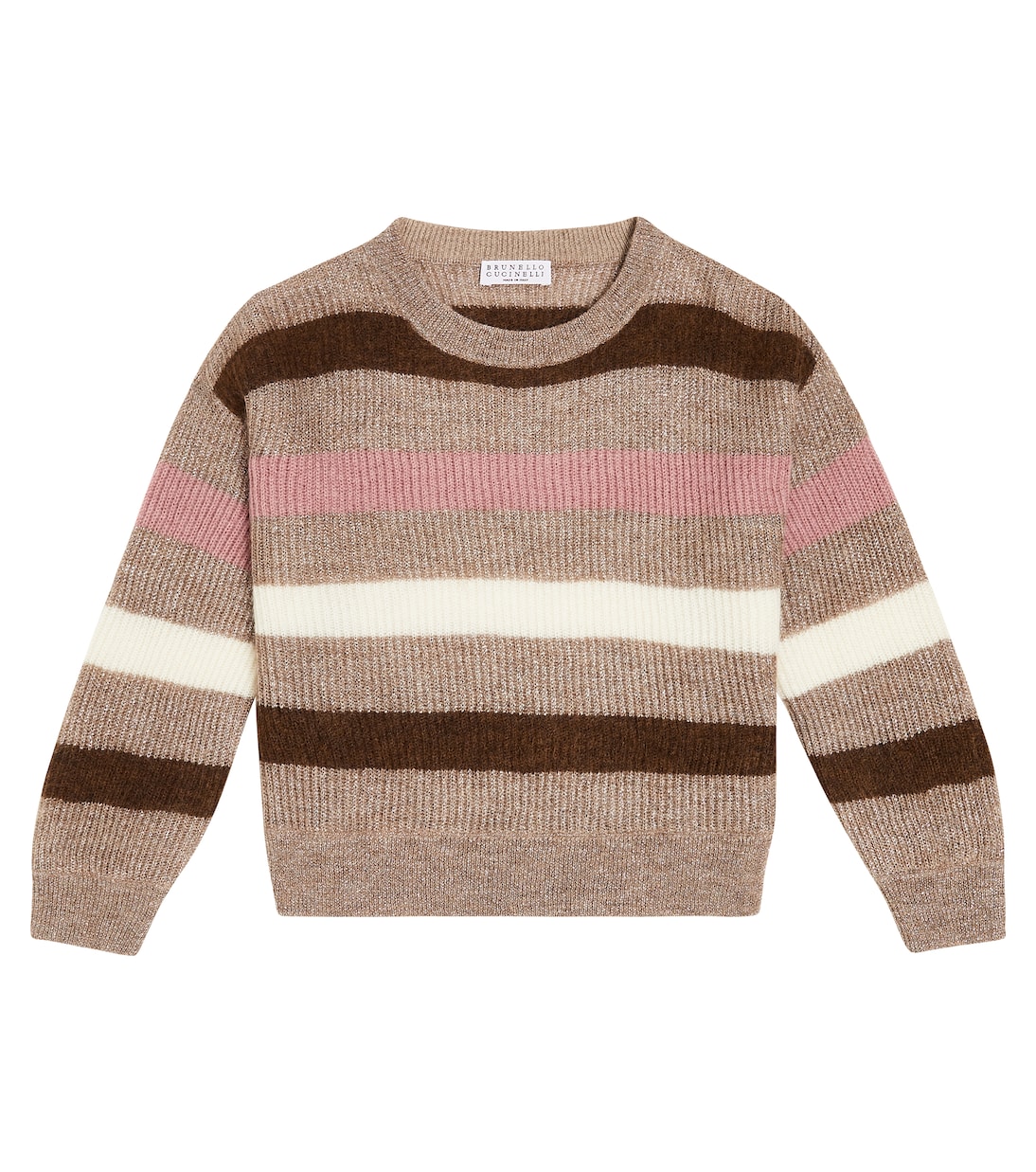 Mohair-blend striped sweater | Brunello Cucinelli Kids