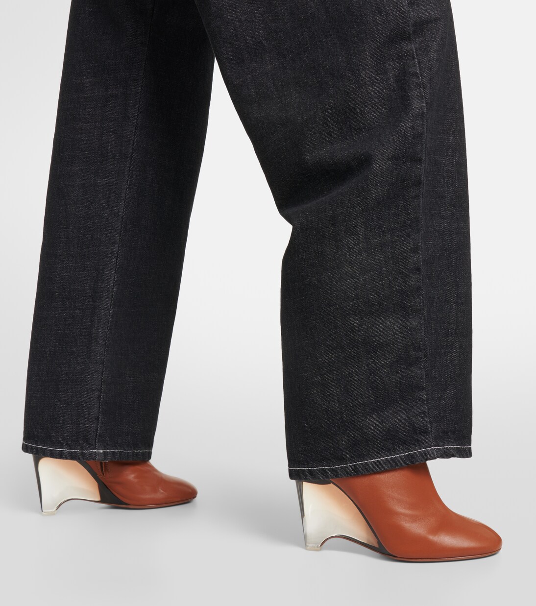 Leather knee-high boots | Alaïa