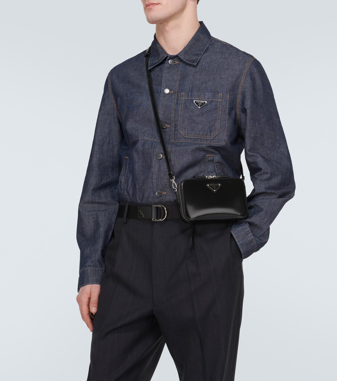 Crossbody Bag Brique aus Leder | Prada