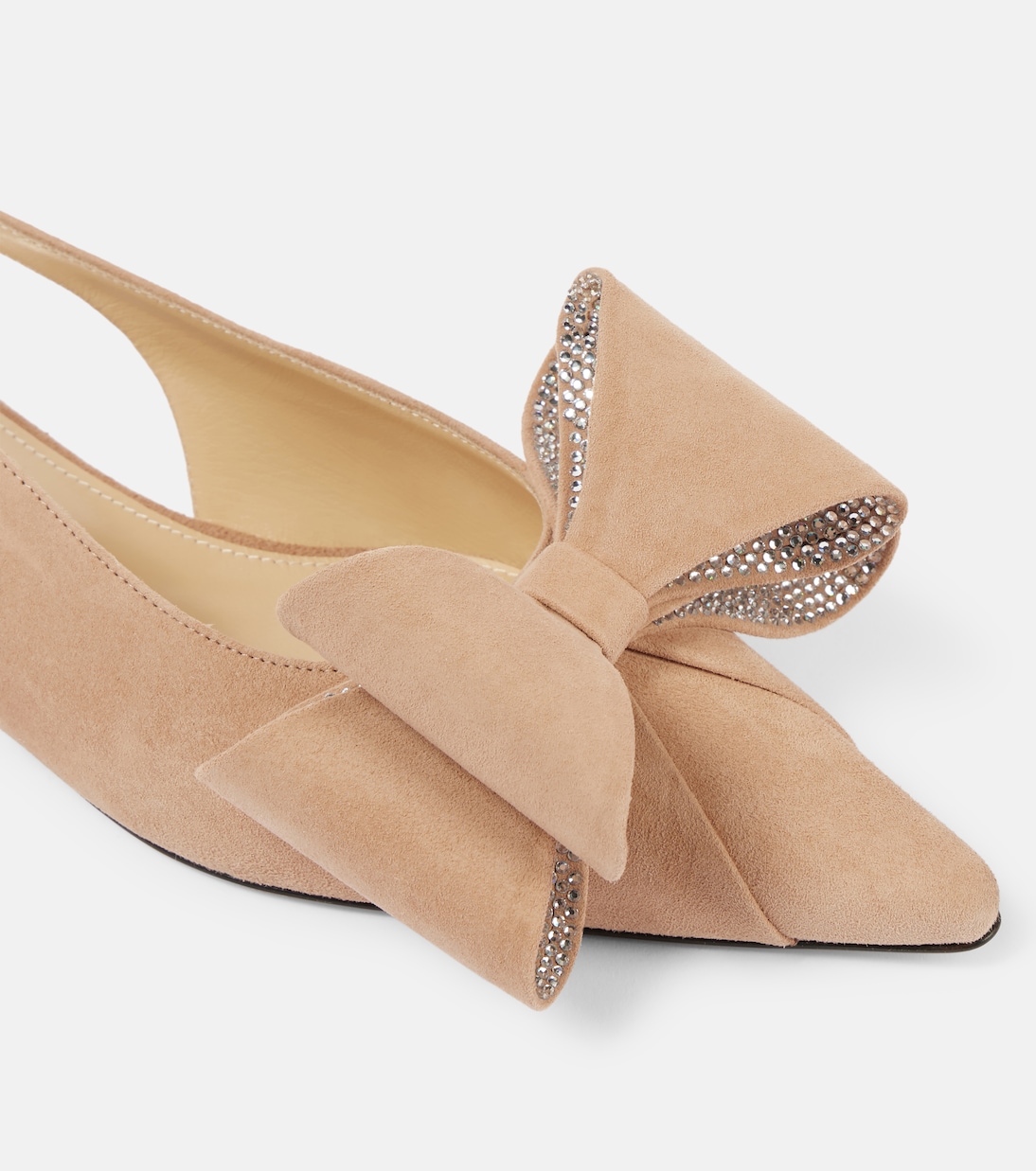 Le Cadeau suede slingback flats | Mach & Mach