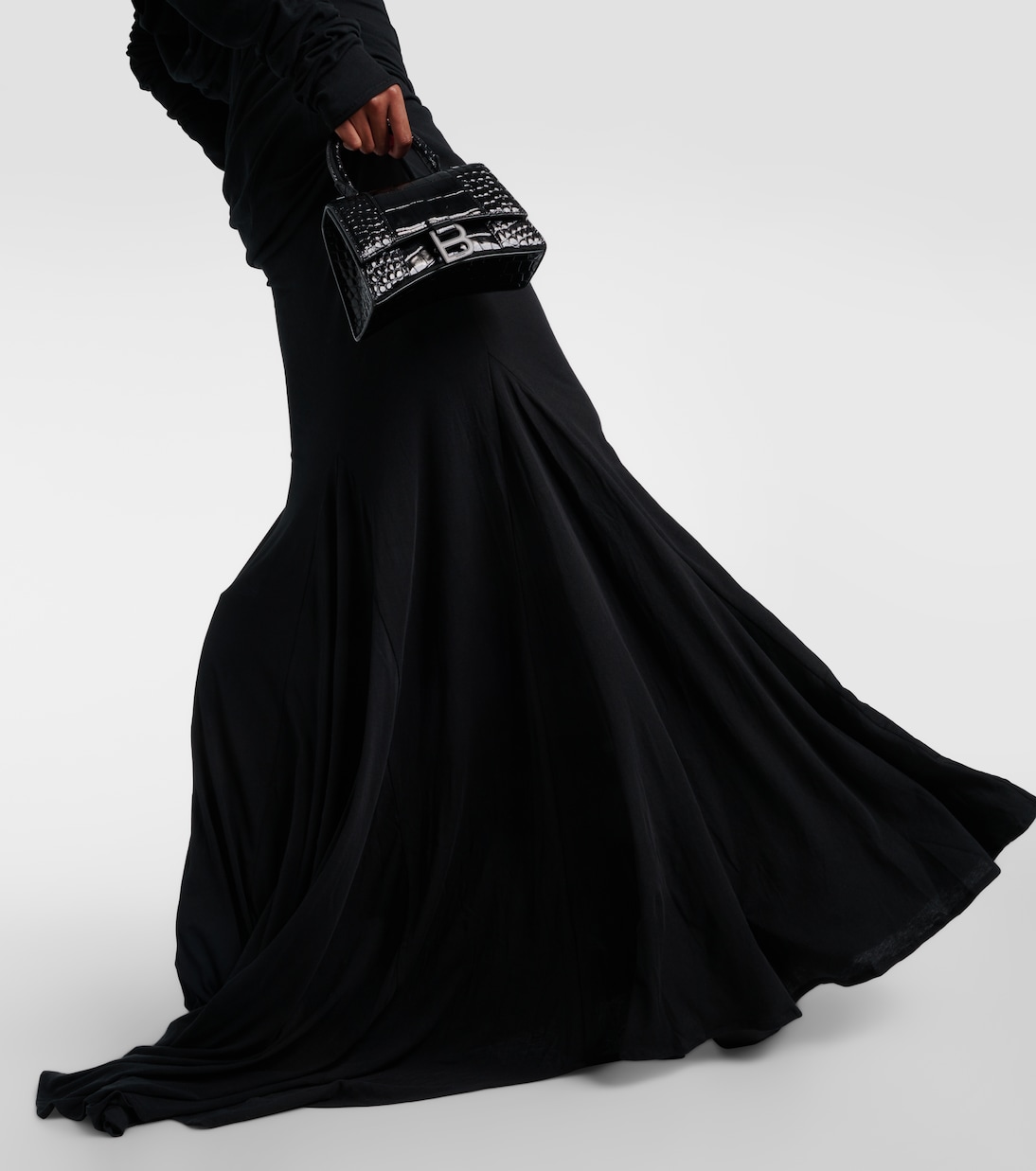 Bound off-shoulder draped gown | Entire Studios