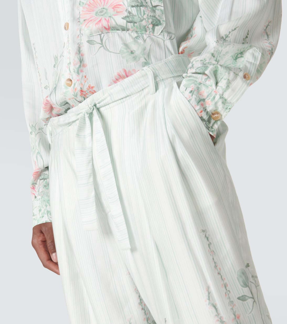 Grant floral wide-leg pants | King & Tuckfield