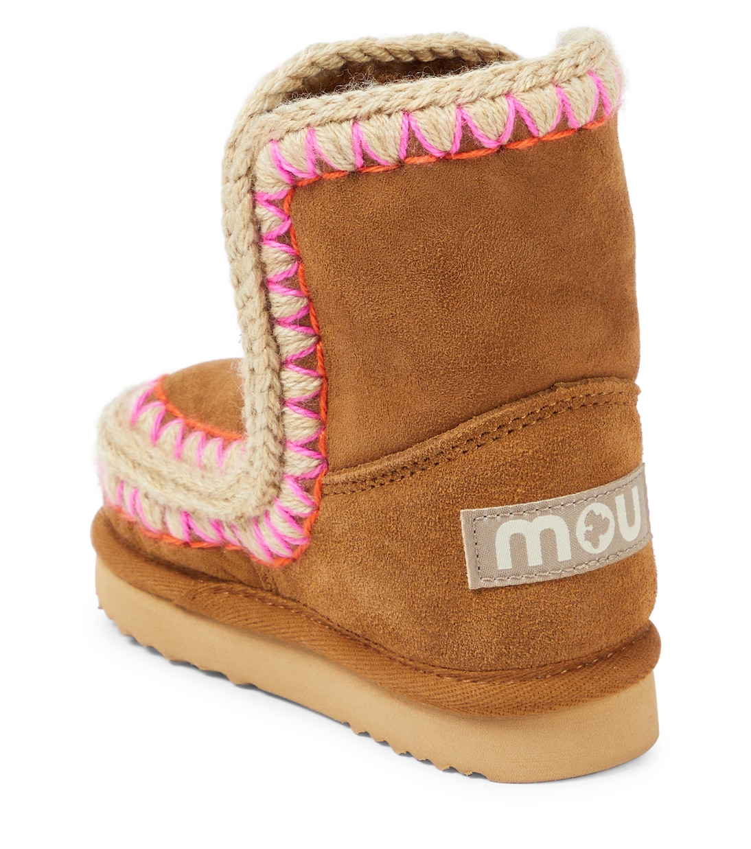 Shearling-lined suede ankle boots | Mou Kids