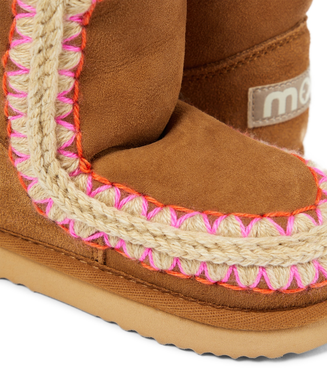 Shearling-lined suede ankle boots | Mou Kids