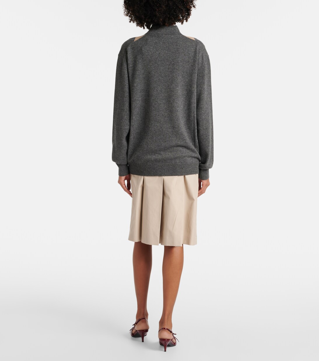 Pull Argyle en cachemire | Miu Miu