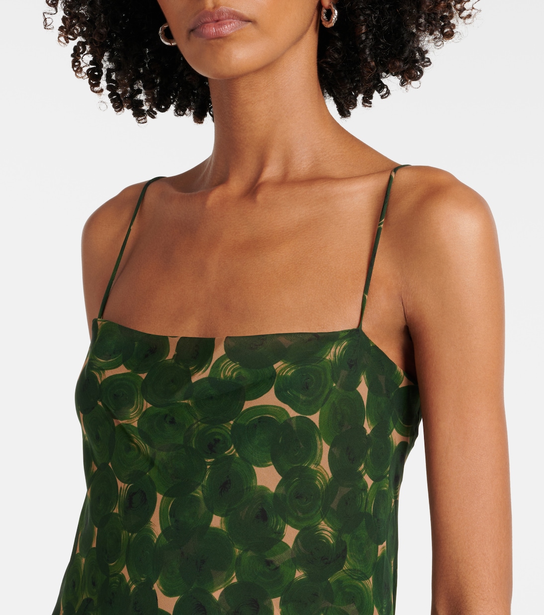 Robe longue Deryl en soie à fleurs | Dries Van Noten