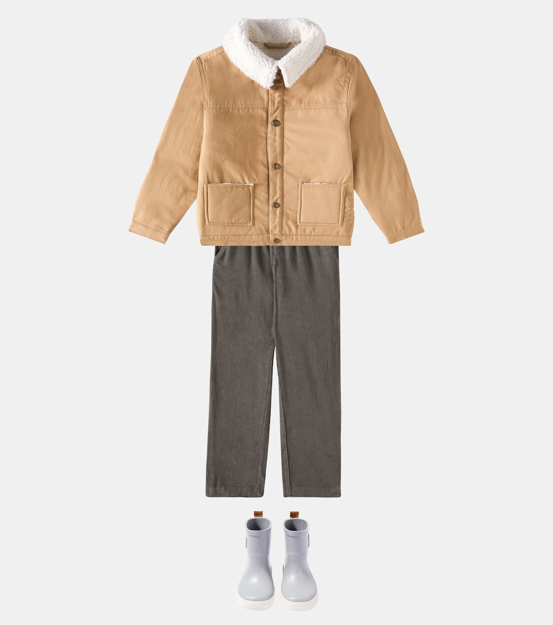 Giacca in cotone con shearling sintetico | Rylee + Cru