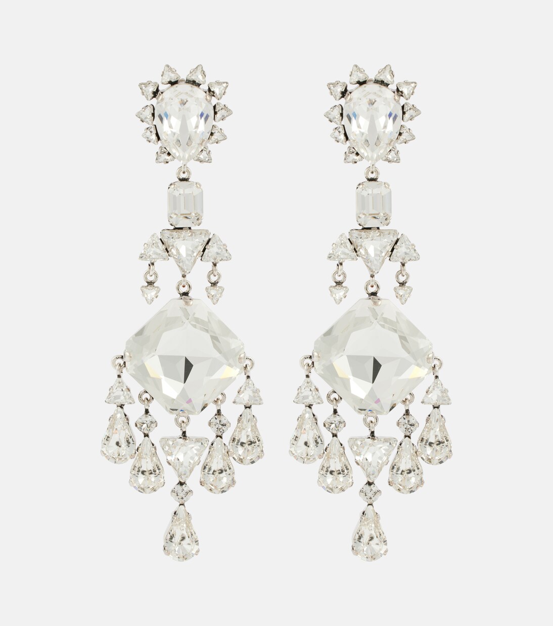 Clip-Ohrringe mit Kristallen | Saint Laurent