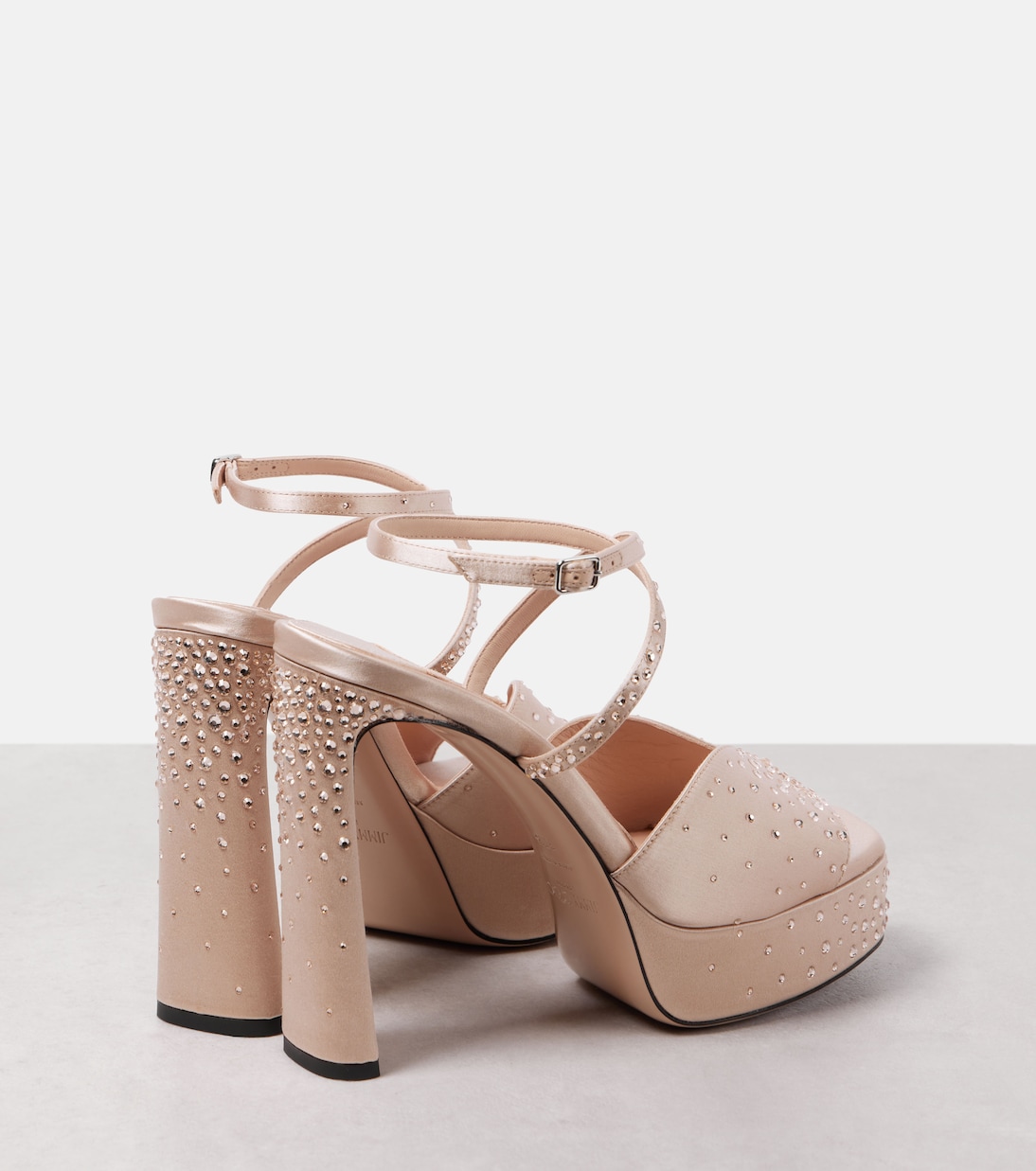 Karli 125 satin platform sandals | Jimmy Choo