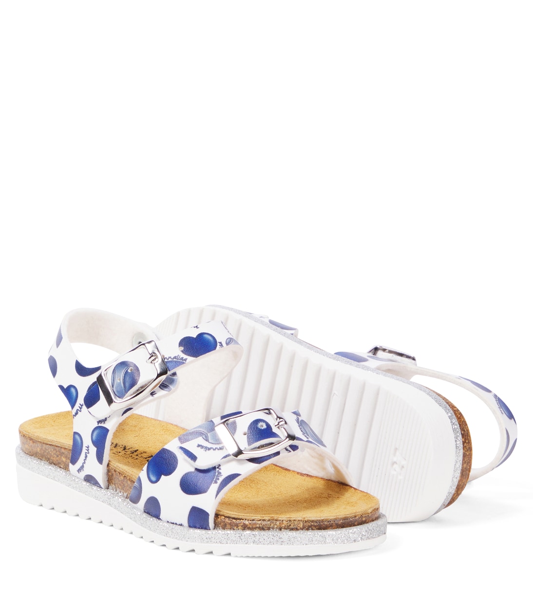 St. Cuori faux leather sandals | Monnalisa