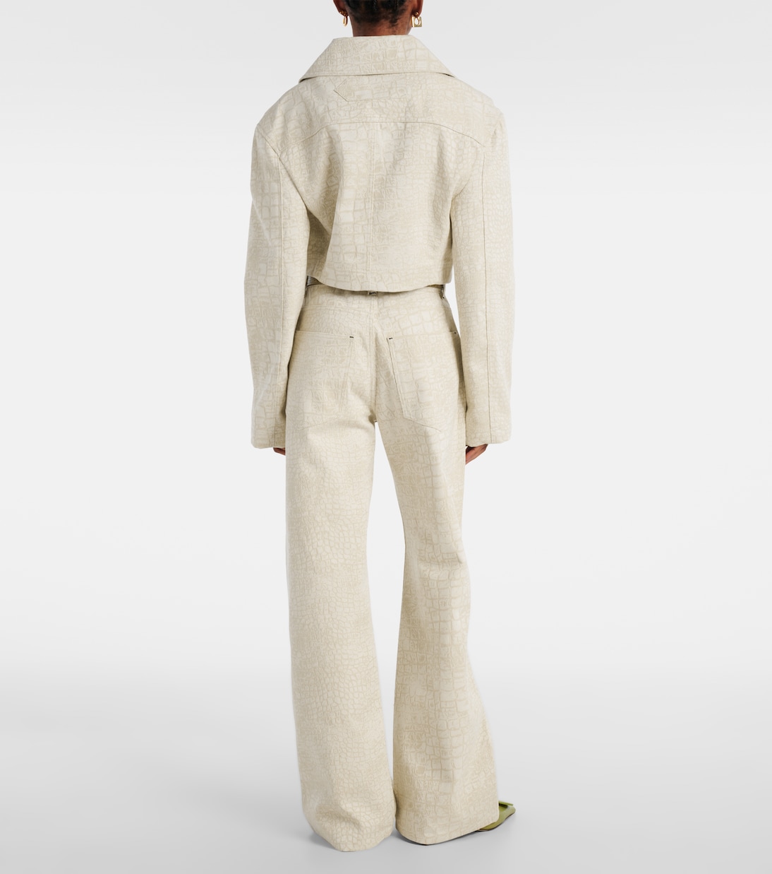 Marino De-Nîmes croc-effect denim jacket | Jacquemus