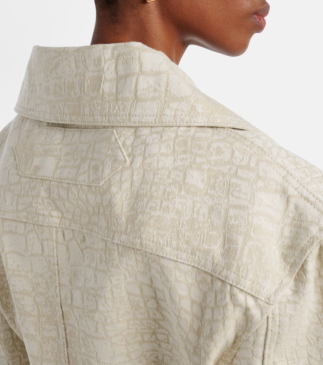 Marino De-Nîmes croc-effect denim jacket | Jacquemus