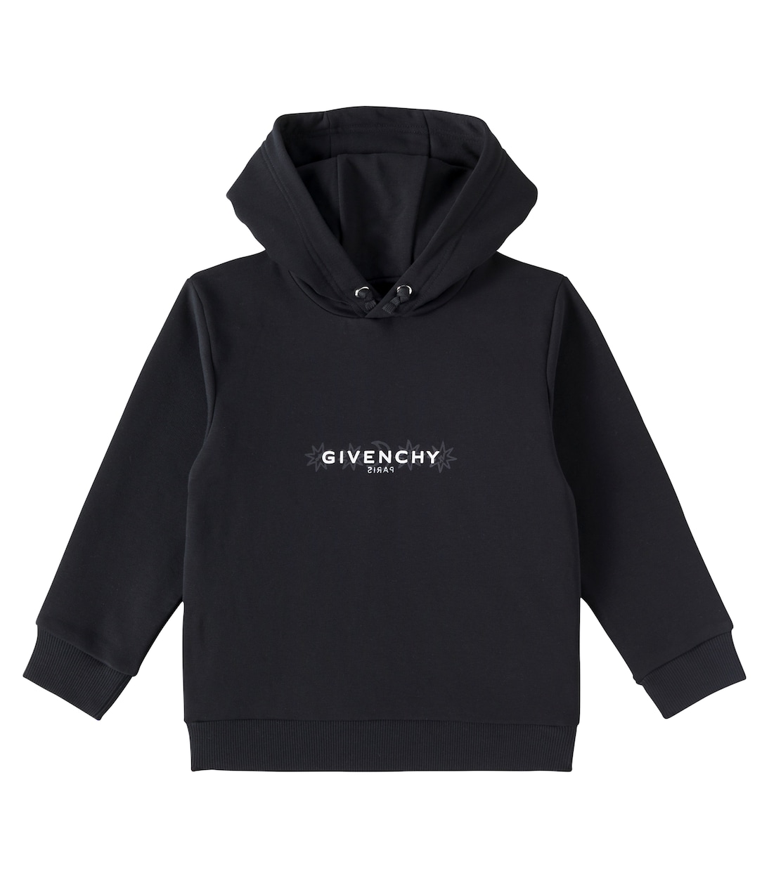 Cotton-blend jersey hoodie | Givenchy Kids