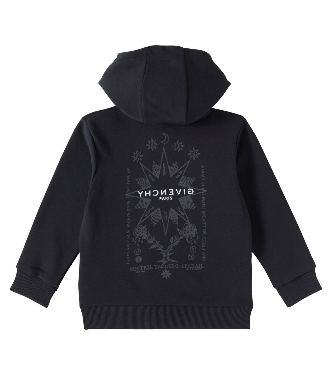 Cotton-blend jersey hoodie | Givenchy Kids