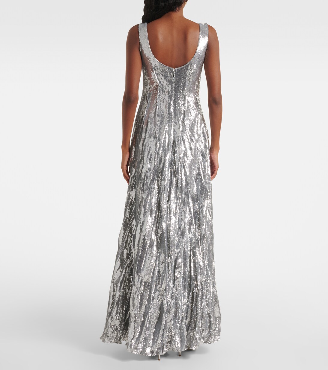 Robe aus einem Seidengemisch mit Pailletten | Marmar Halim