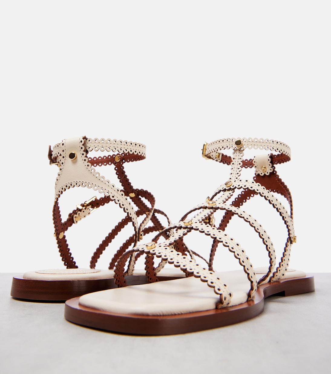 Goldie leather sandals | Zimmermann