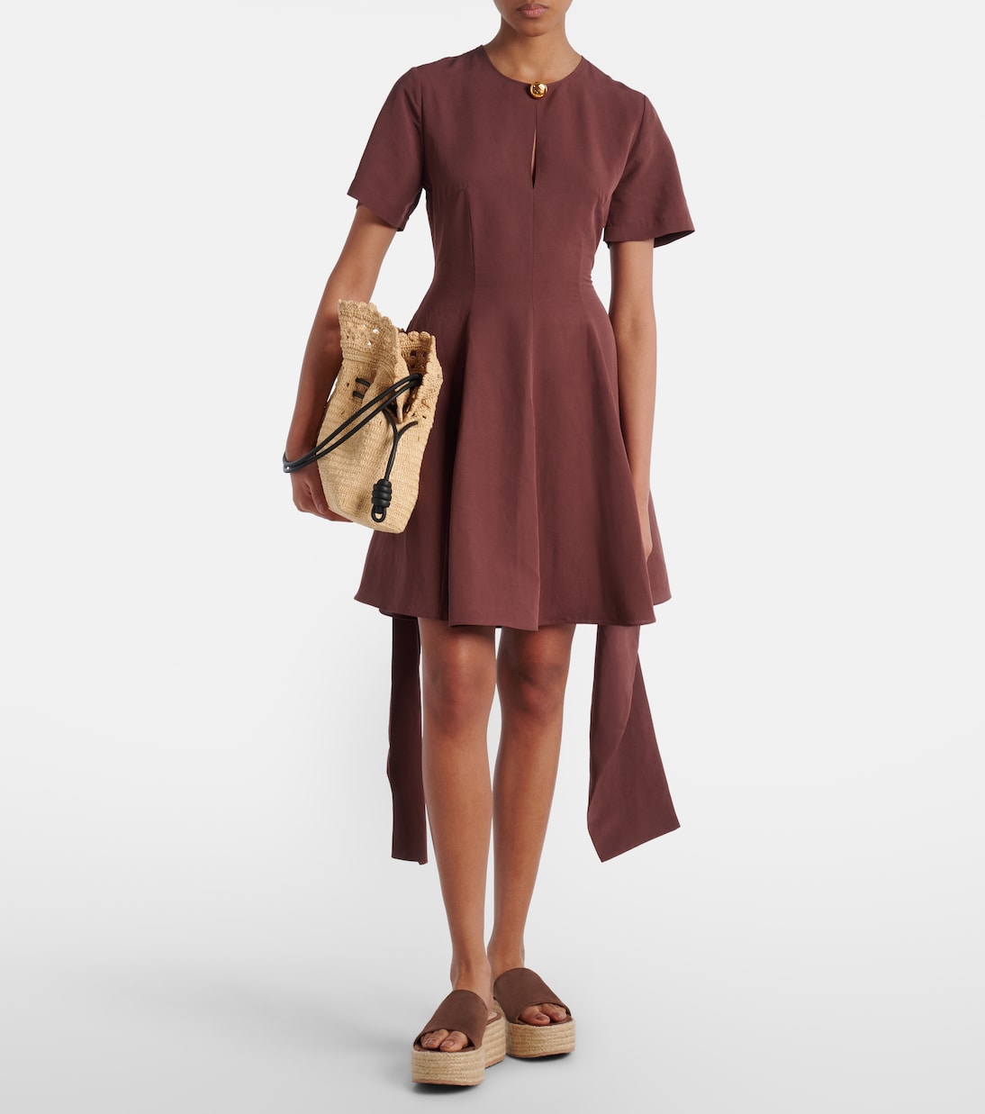 Espadrille-Pantoletten aus Veloursleder | Gianvito Rossi