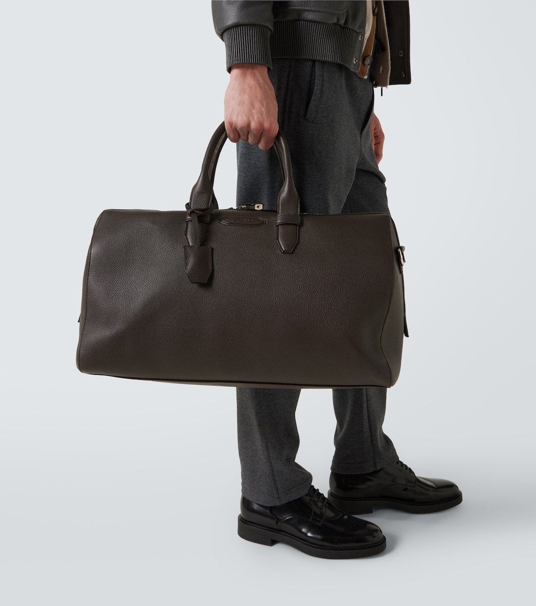 Leather duffel bag | Brioni