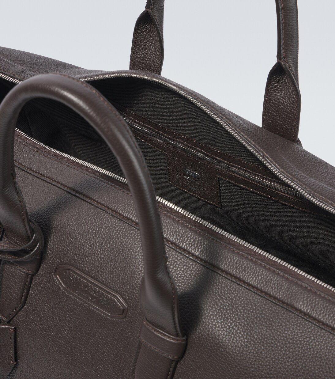 Leather duffel bag | Brioni