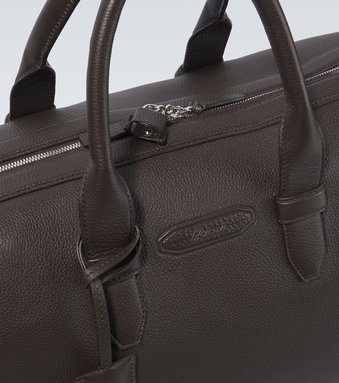 Leather duffel bag | Brioni