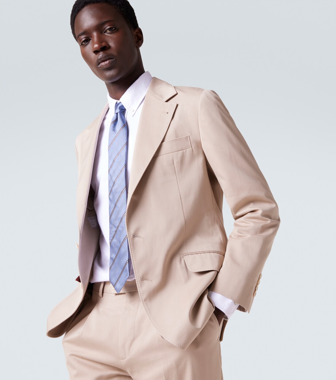 Striped silk tie | Brunello Cucinelli